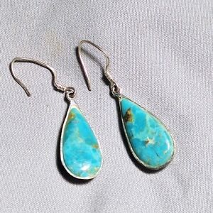 Mojave Turquoise Sterling Silver Earrings